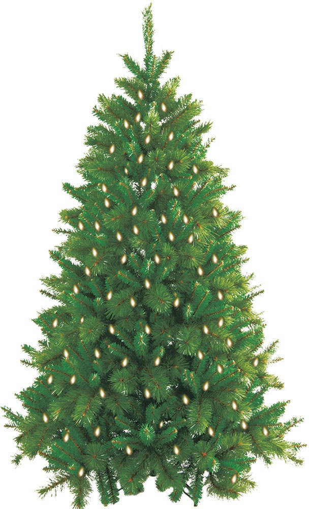 Pre-Lit Mixed Tip Tree, 7'