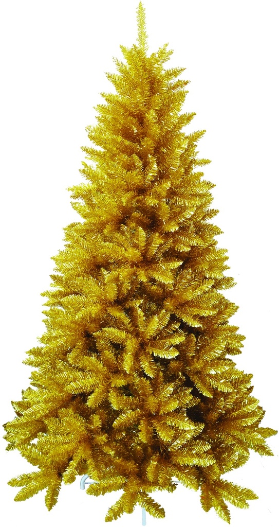 Gold Tinsel Tree, 7'