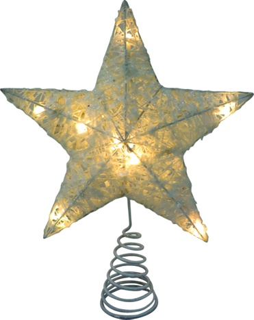 Light-Up Star Tree Top, 25cm