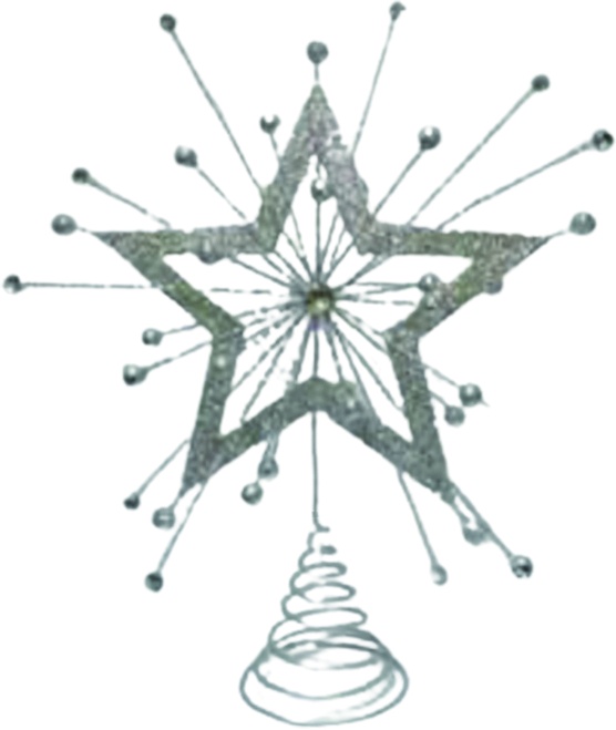 Double Outline Star Burst Topper, 48cm