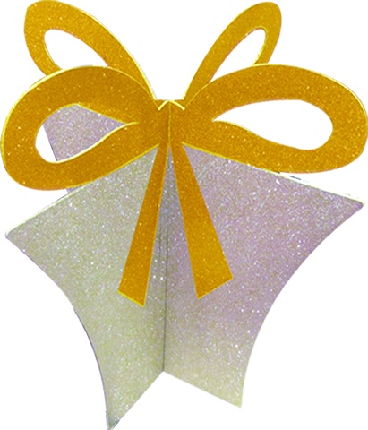 Glittered Slotted 3D Gift Box, 89cm