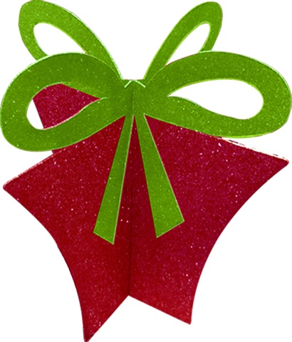 Glittered Slotted 3D Gift Box, 89cm