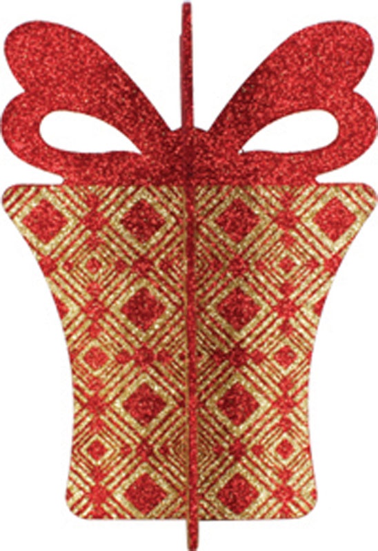 Glittered Slotted Gift Box, 23cm