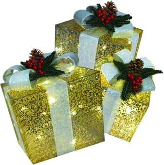 Light-Up Gift Box Set, 15-25cm