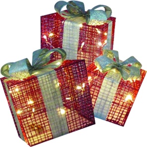 Gift Box Red Mesh Set, 15-25cm