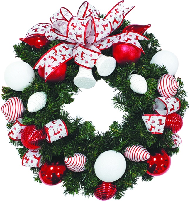 Decorated Wreath, 24"