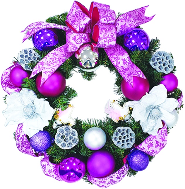 Decorated Wreath Butterfly Scroll Bow, 24"