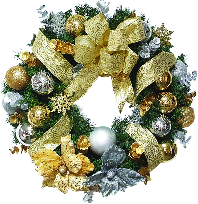Luxuriously Decorated Wreath