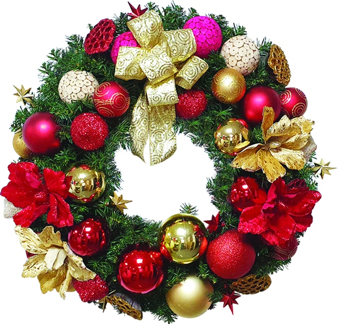 Luxuriously Decorated Wreath