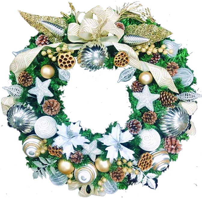 Luxuriously Decorated Wreath