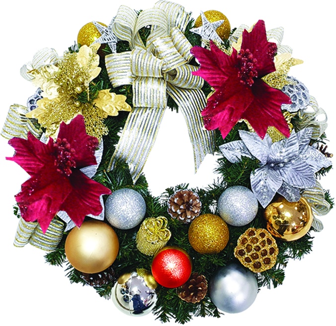 Luxuriously Decorated Wreath