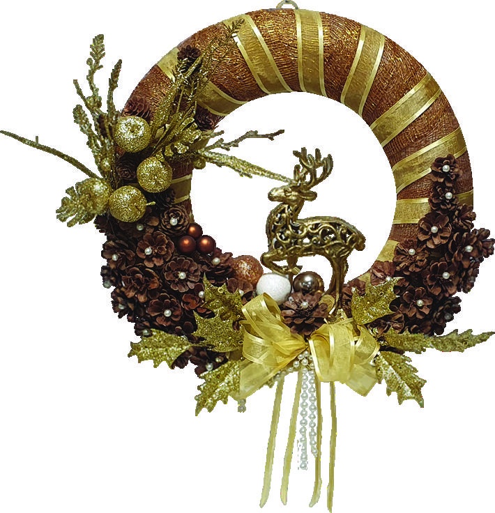 Wintry Candle Wreath, 40cm