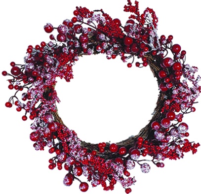 Twig Berry Wreath, 50cm
