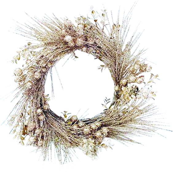 Wintry Wreath with Berries, 58cm