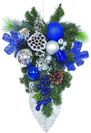 Bow Filigree Hanging Bouquet, 50cm