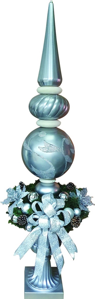 Scroll Globe Standing Finial, 1.5m