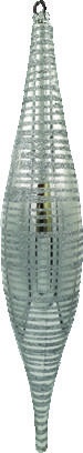 Striped Glittered Shuttle, 33cm