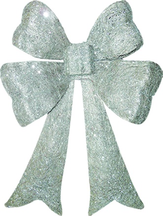 Sisal Glitter Bow, 40cm
