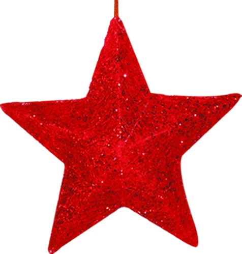 Sisal Glitter Star, 25cm