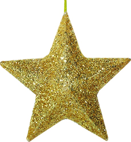 Sisal Glitter Star, 38cm
