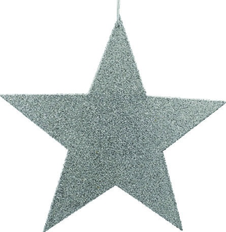 Glittered Star, 20cm