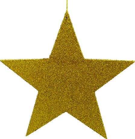 Glittered Star, 30cm
