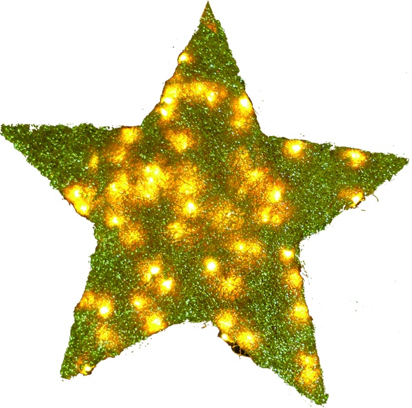 Illuminated Sisal Star, 60cm