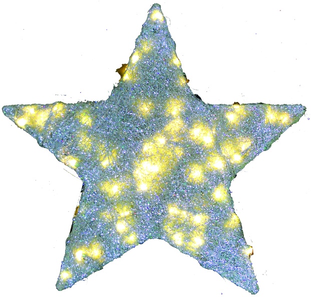 Illuminated Sisal Star, 60cm