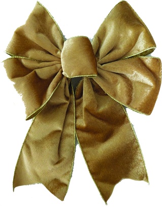 Velvet Draped Bow, 36cm
