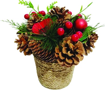Pinecone Centerpiece, 16cm