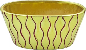 Oval Wave Wide Pot, 17cm
