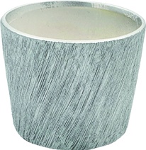 Scratch Pot Diagonal Etched, 10cm