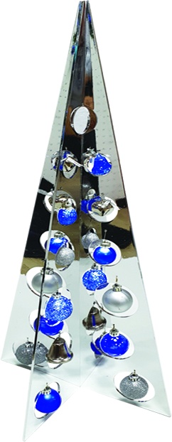 Slotted Pyramid Tree with Balls, 61cm