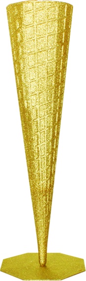 Glittered Upside Down Cone Tree, 91cm