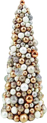Bauble Mosaic Cone, 35cm