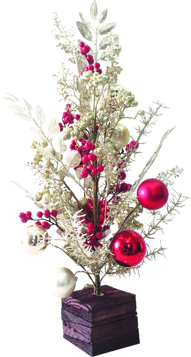 Tabletop Tree Berry Bauble Spray, 60cm