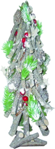 Wooden Tree Decoration, 35cm