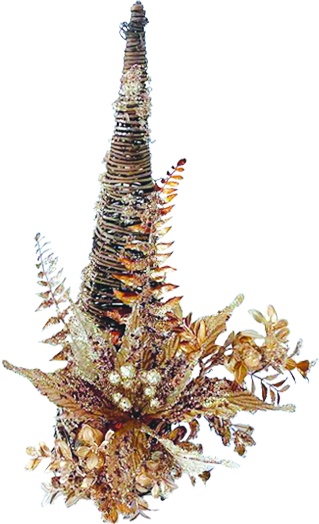 Decorated Cone Centrepiece, 45cm