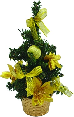 Decorated Mini Tree, 20cm