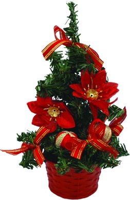 Decorated Mini Tree, 20cm