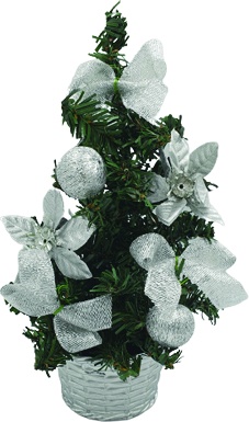 Decorated Mini Tree, 20cm