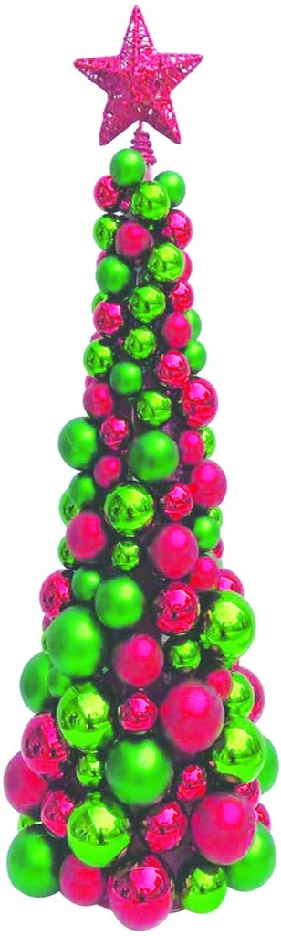 Cone Bauble Tree with Star, 1.5m