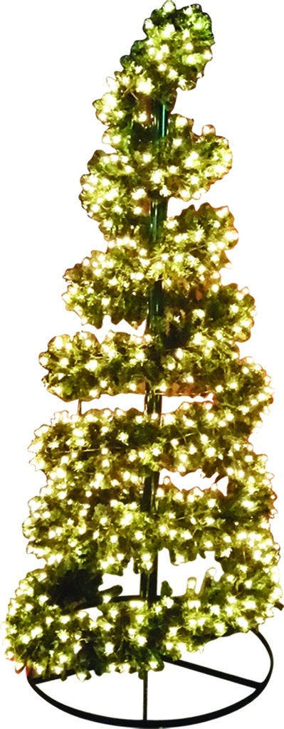 Cone Garland Tree with Lights, 8'