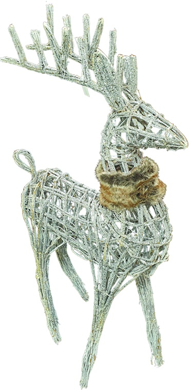 Wireframe Deer with Collar, 1.2m