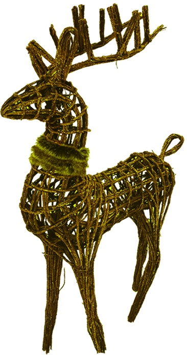 Wireframe Deer with Collar, 1.2m