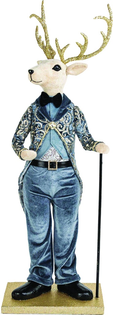 Deer Gentleman Baroque Cane, 77cm