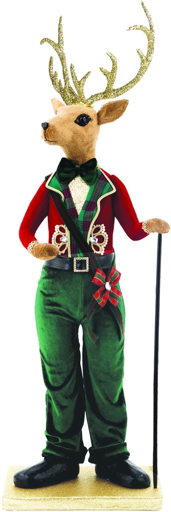 Deer Gentleman Tartan Tailcoat, 77cm