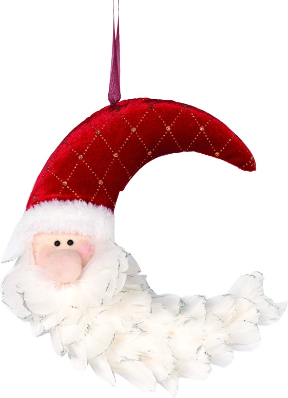 Hanging Santa Face, 22cm