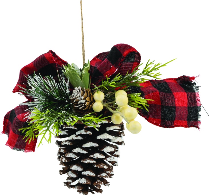 Decorated Pinecone, 15cm