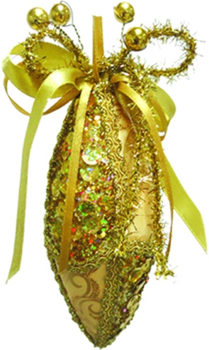 Sequin Teardrop, 13cm